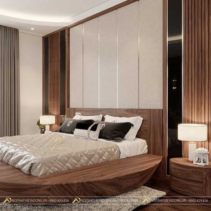 Giường ngủ gỗ óc chó GN-20